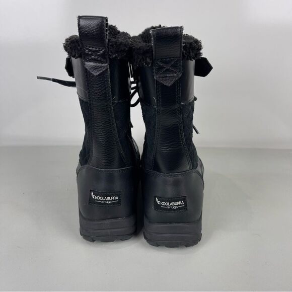 Koolaburra by UGG Imree Black Moto Boots Size 9 Waterproof Winter Snow - Picture 3 of 12